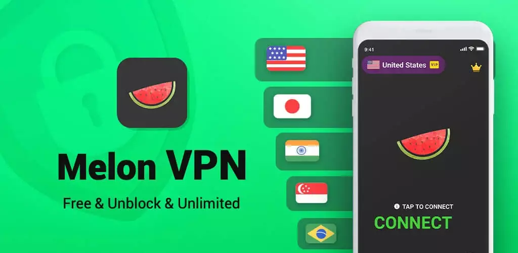 Melon VPN MOD Apk (VIP Unlocked/AD-Free) v6.9.012
