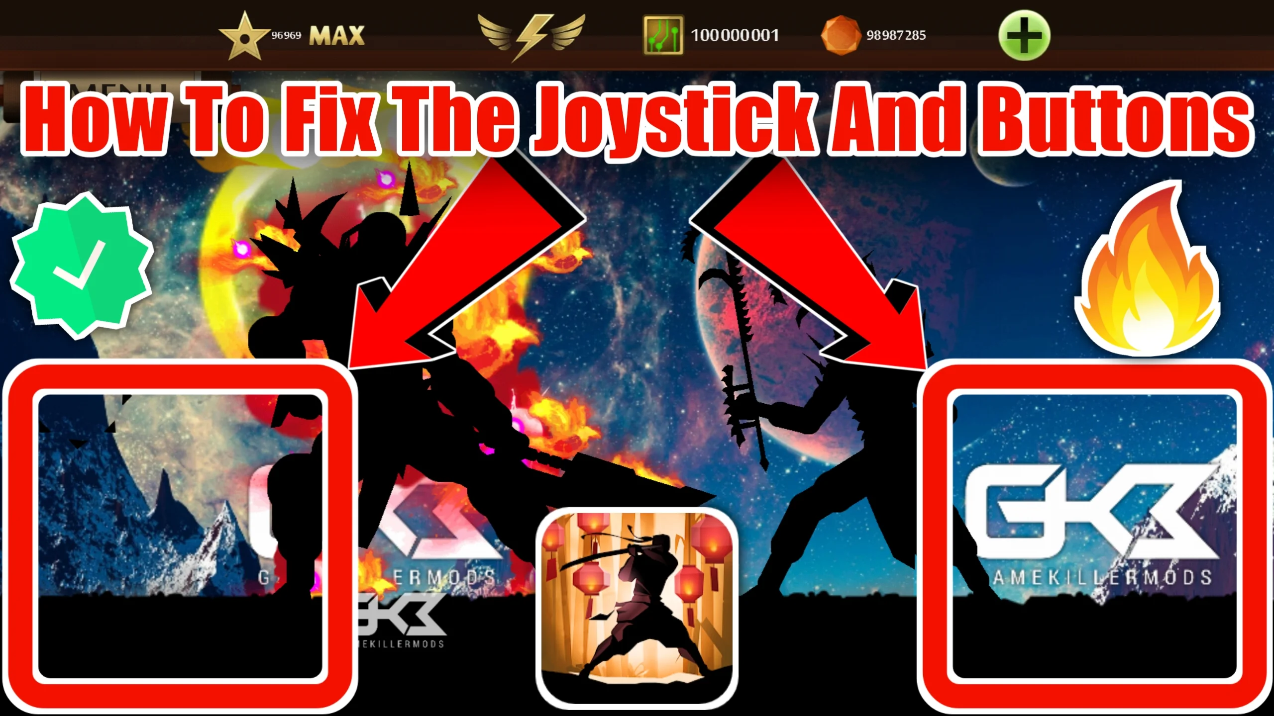 How To Fix The Joystick And Buttons in Shadow Fight 2 VIP HACKS