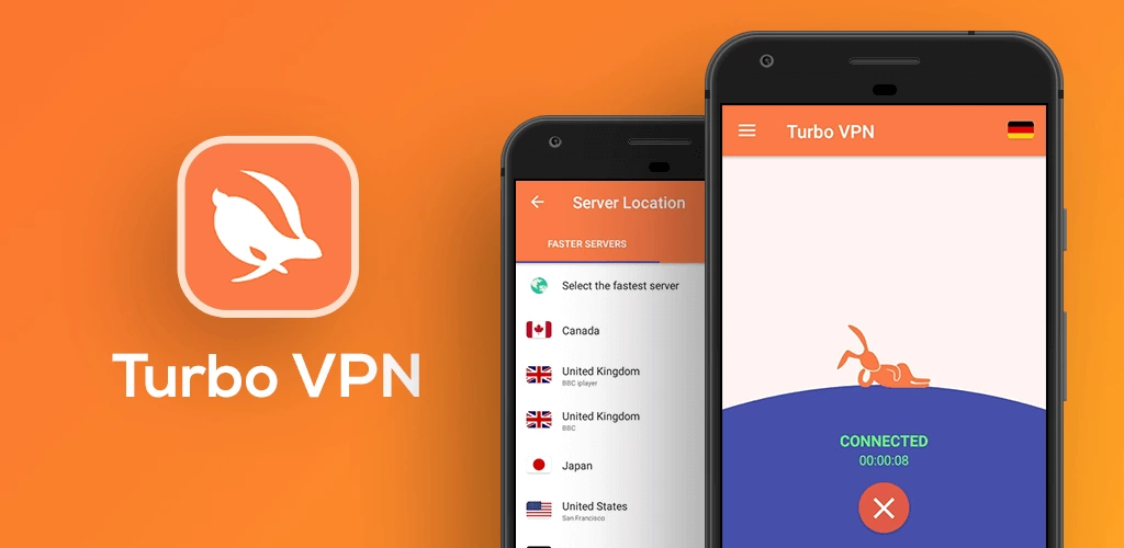 Turbo VPN MOD Apk (Premium Unlocked, AD-Free) v3.9.1.3