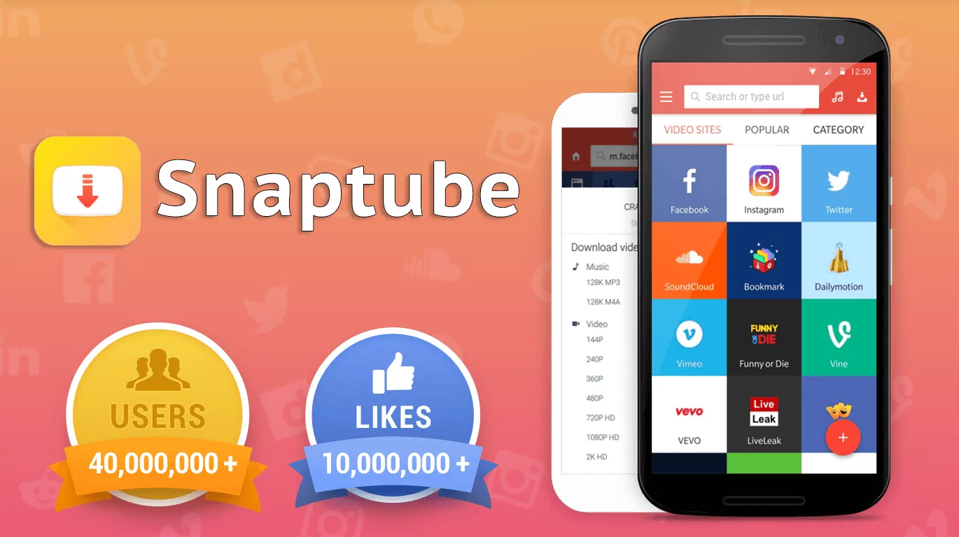 SnapTube MOD Apk (VIP, Premium, AD-Free) v6.14.1.6142201 free for android